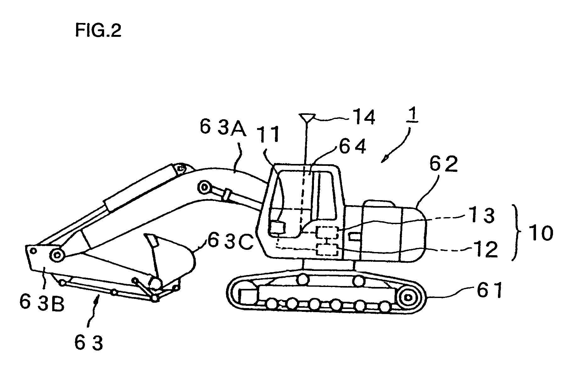 Working machine, trouble diagnosis system of working machine, and maintenance system of working machine