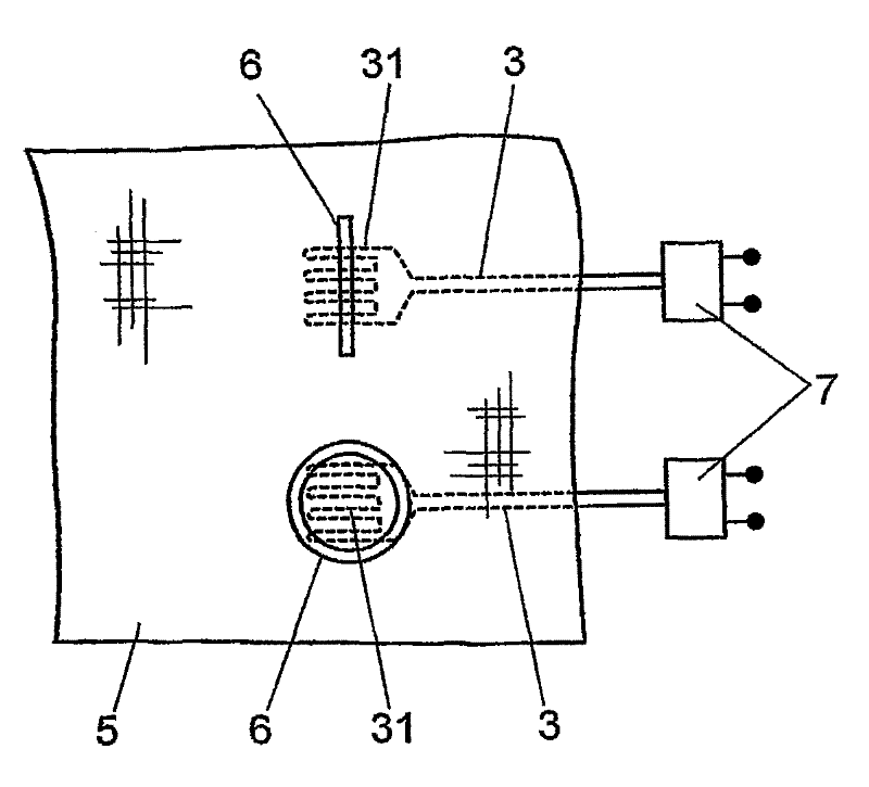 Torsion and/or tension and/or pressure textile sensor