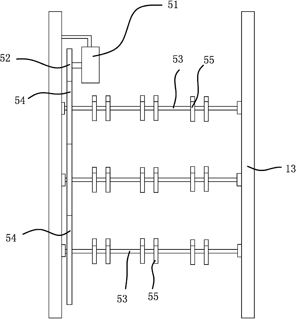 Steam setting device of steam sock setting machine