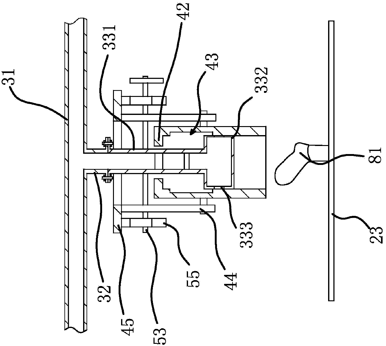 Steam setting device of steam sock setting machine