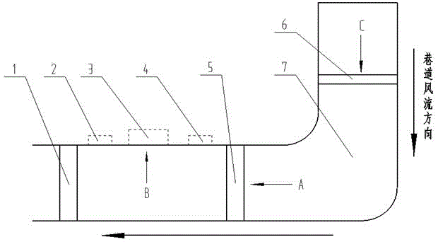 Automatic mind roadway air volume regulating device