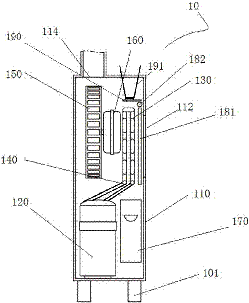 Dehumidifying device for cabinets and moisture-proof cabinet with same