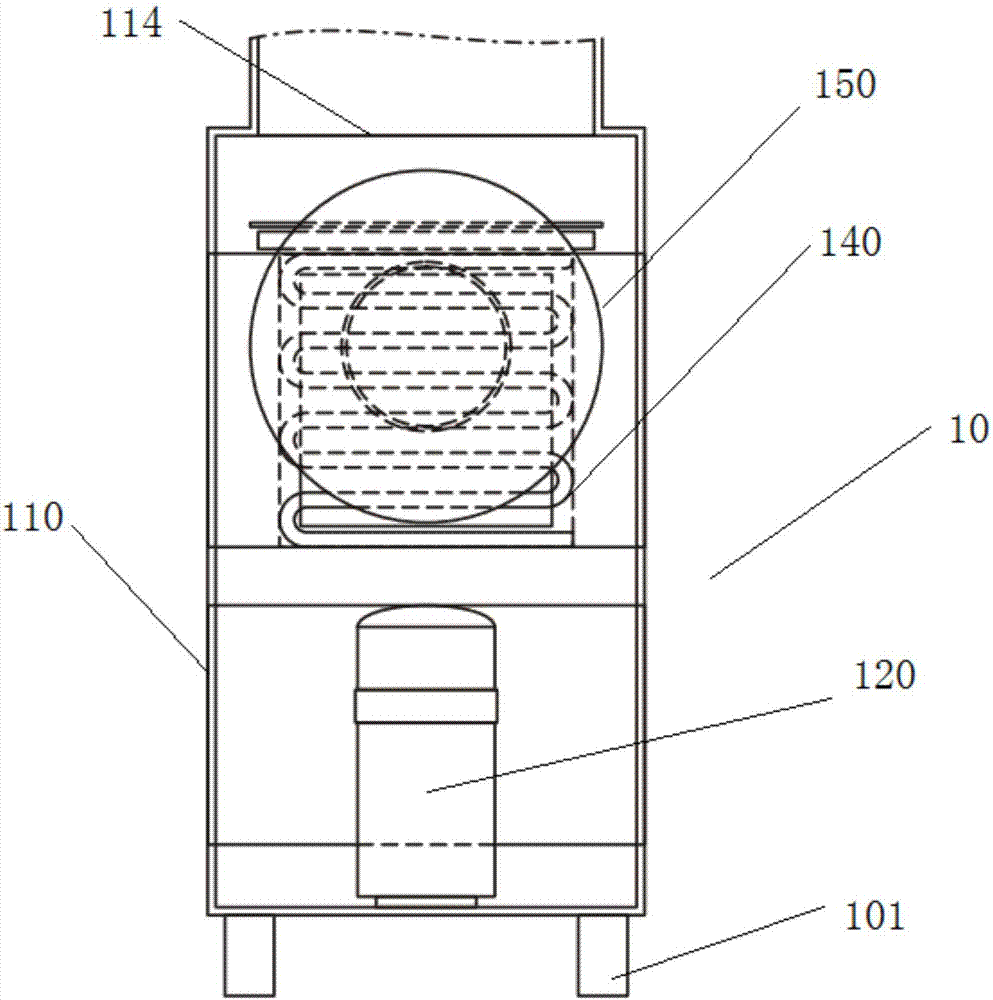 Dehumidifying device for cabinets and moisture-proof cabinet with same