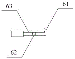 Distribution line climbing tool with improved structure