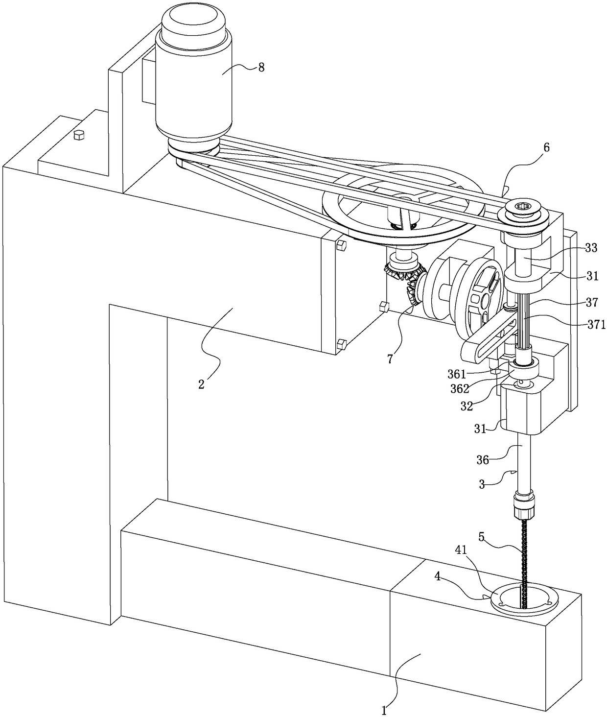 Numerical control solid wood cutting, milling and sawing machine