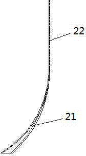 Cyclone separator overflow pipe with horn-mouth-shaped flow guide plates and cyclone separator