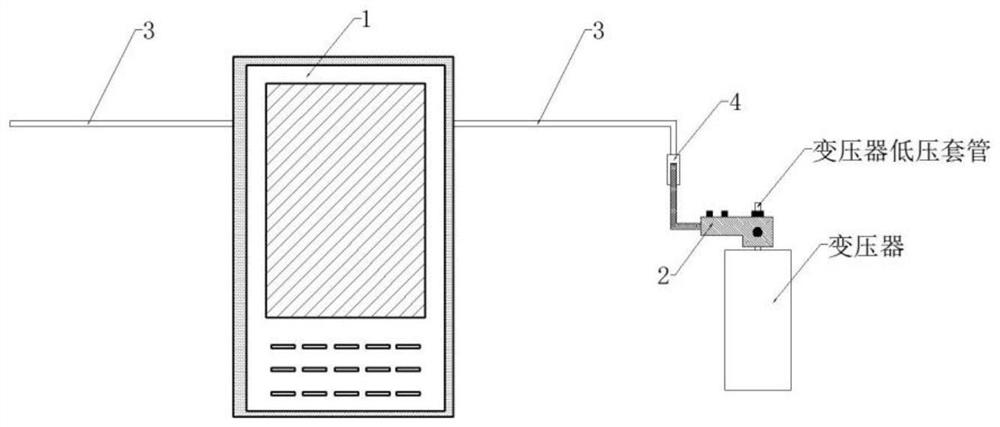 400-volt bypass switch, nuclear phase current and voltage monitoring device and using method