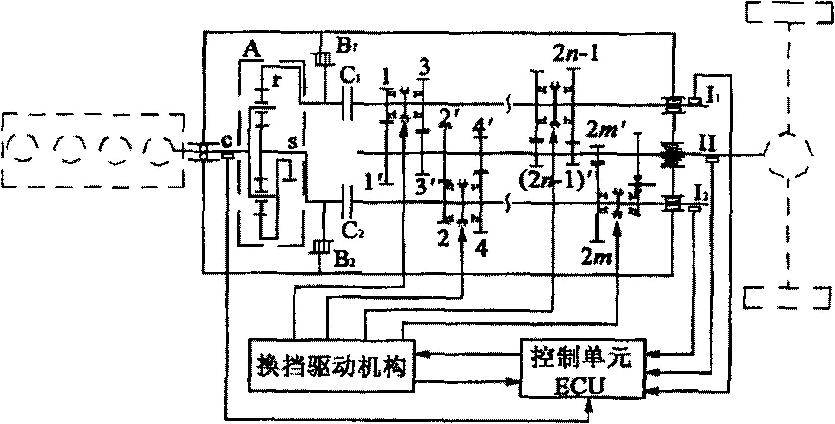 Double-clutch automatic transmission