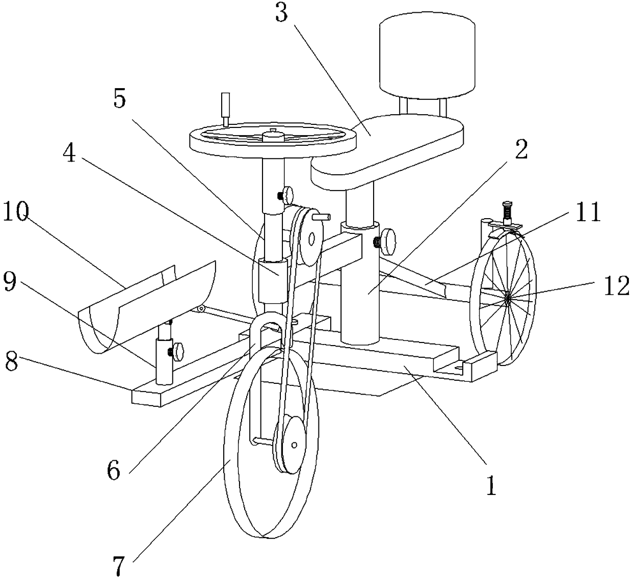 Vehicle specially used for patient with lower limbs disabled