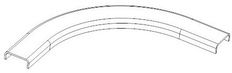 A forming method and forming device for a slender C-shaped cross-section sheet metal part