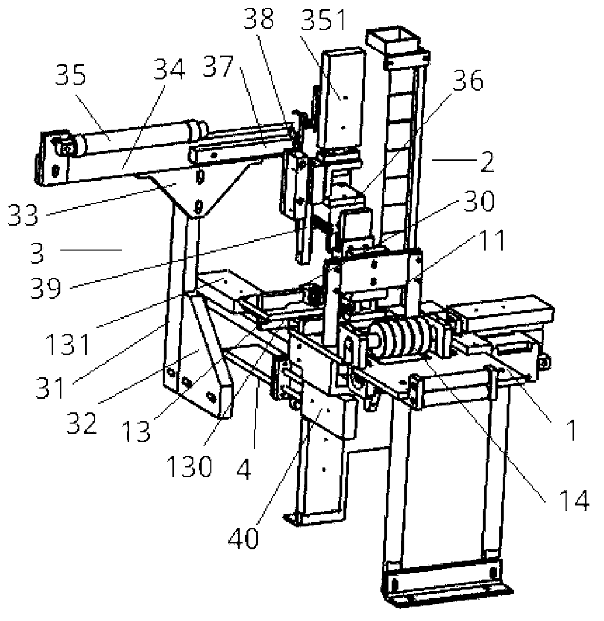 Automatic film wrapping machine film wrapping method for storage battery plate groups