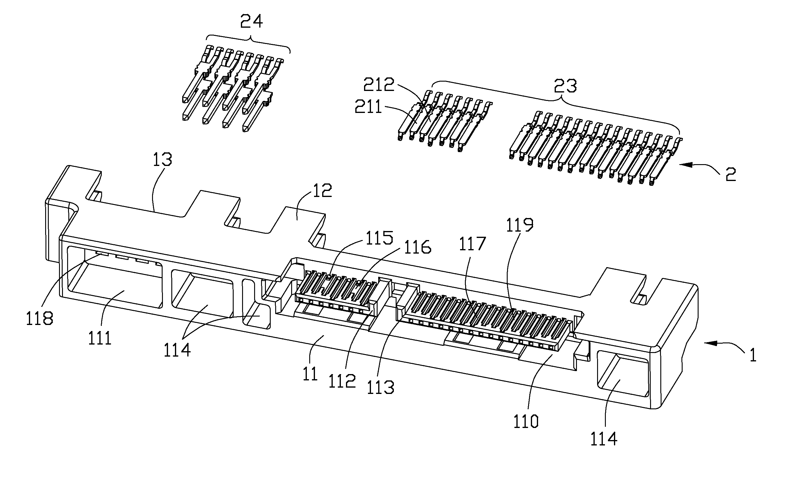 High frequency electrical connector