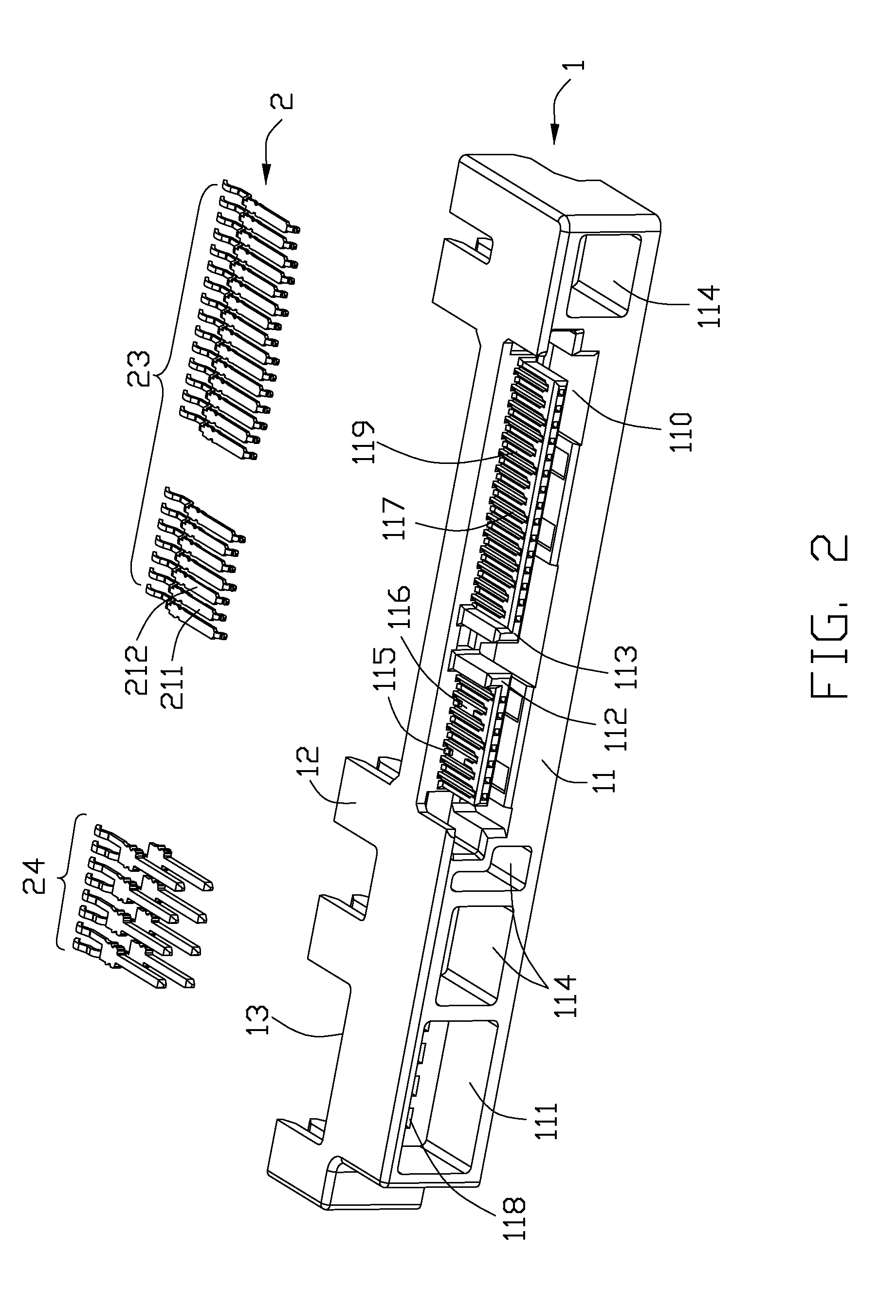 High frequency electrical connector