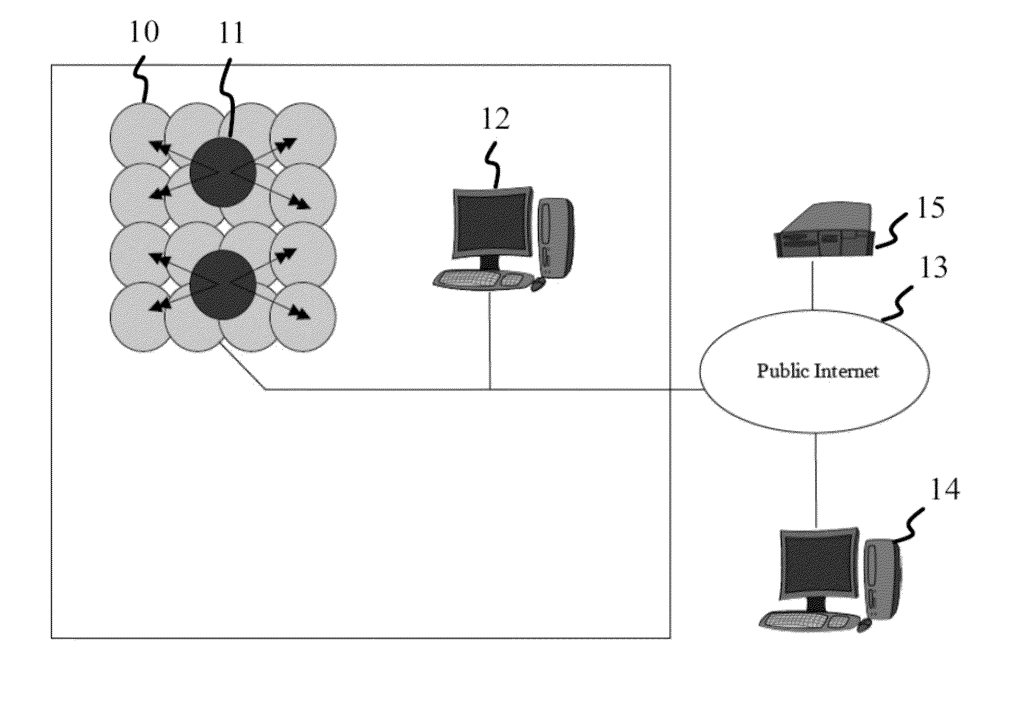 End-to-end service quality monitoring method and system in a radio network