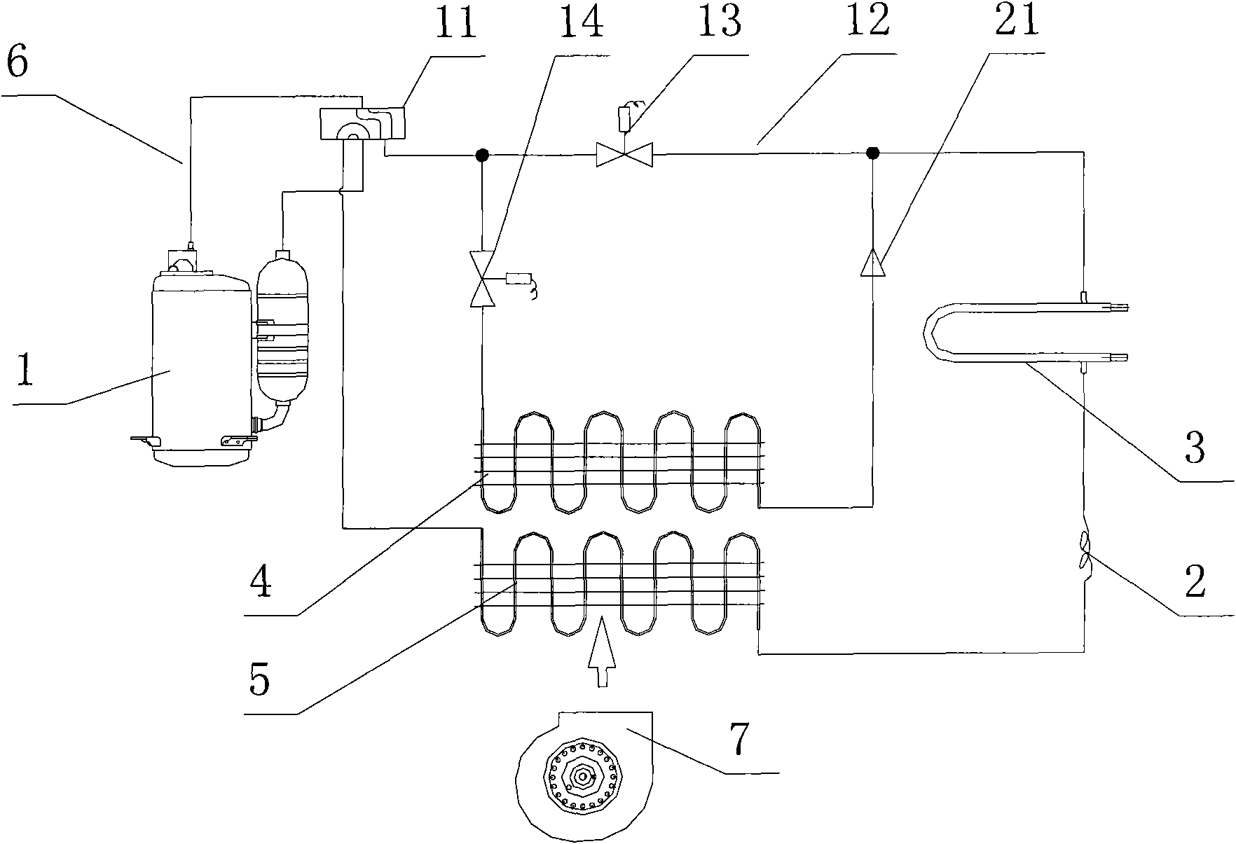 Thermoregulation and dehumidification type water loop heat pump unit