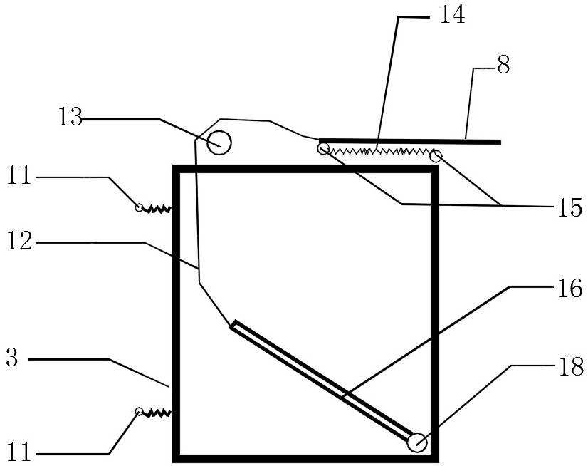 High-altitude automatic downward transporting device for engineering garbage