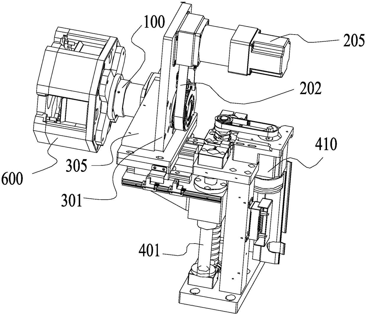 Attracting, lifting and rotating device