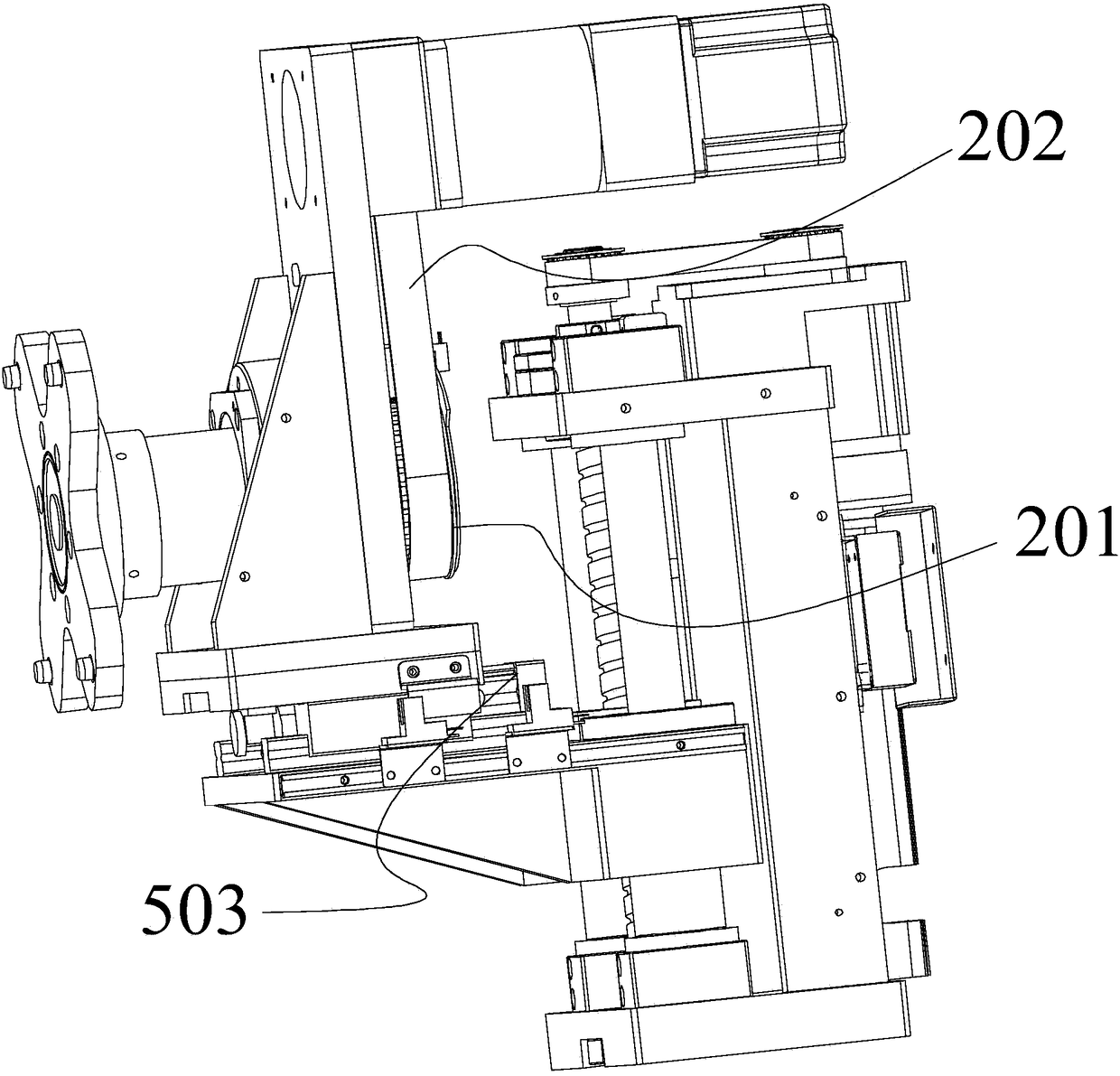 Attracting, lifting and rotating device