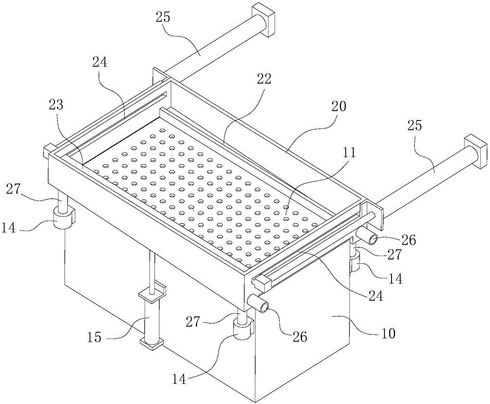 Feed liquid filtering system for producing premna microphylla tofu