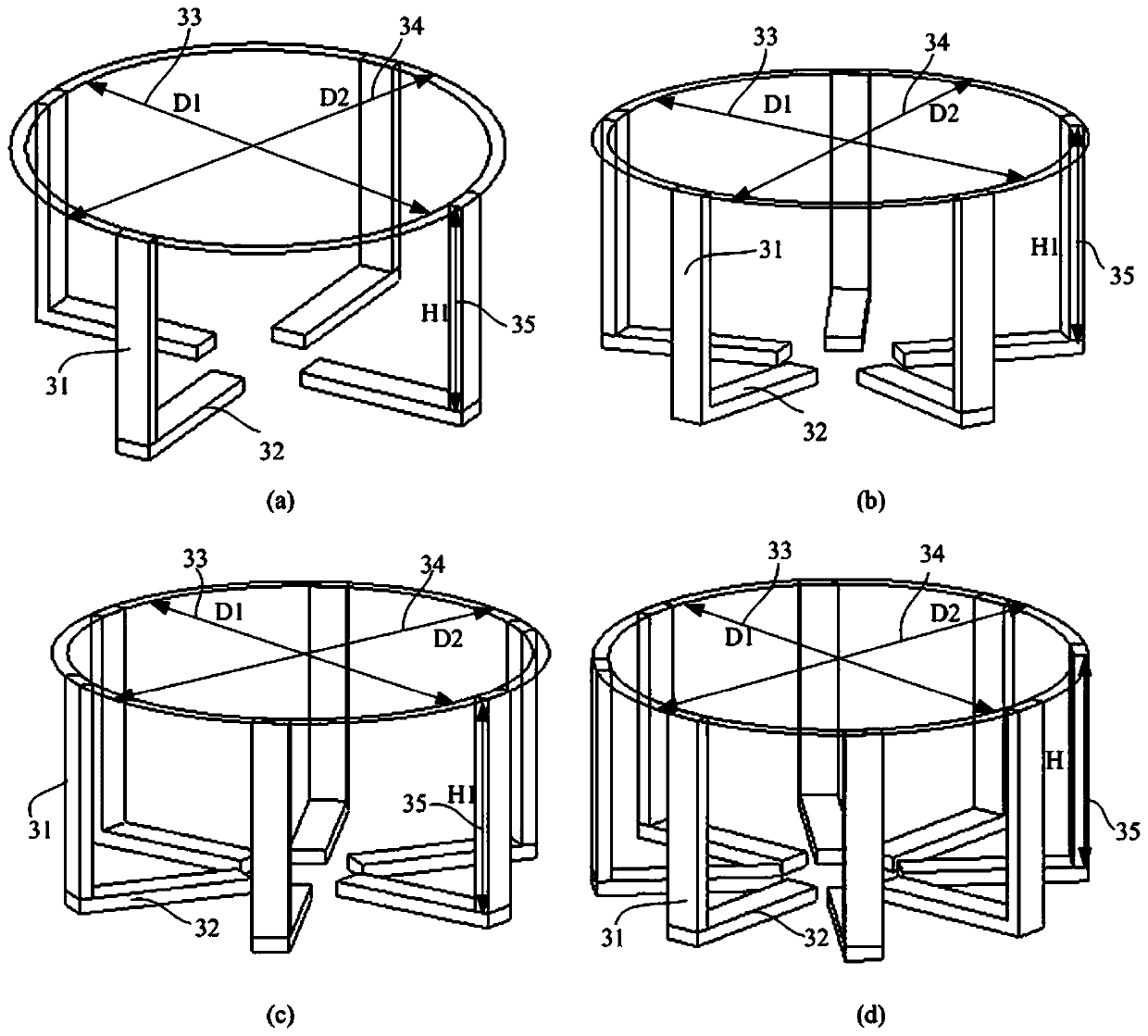 An electromagnetic heating type electromagnetic forming device and method for warm plate