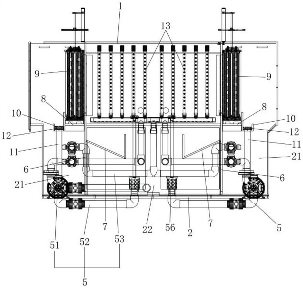 A reflux defoaming system for an electroplating process tank