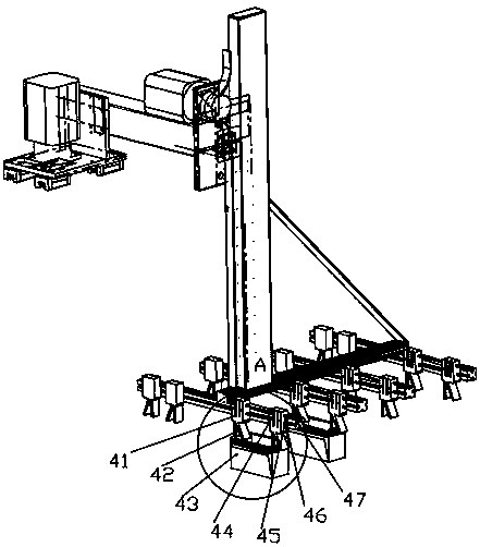 Automatic multi-layer blister material taking machine