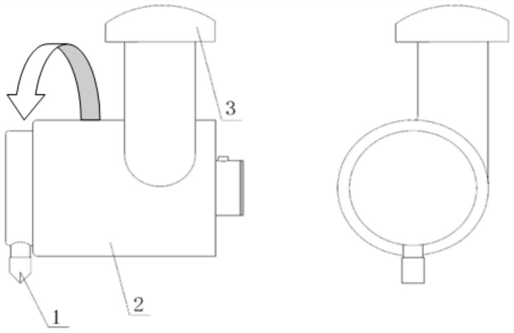 Air inlet system of double-section crawler-type all-terrain armored car