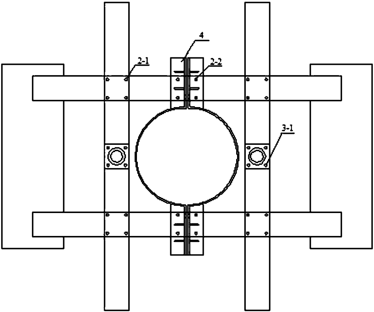 Centering positioning device for pile splicing