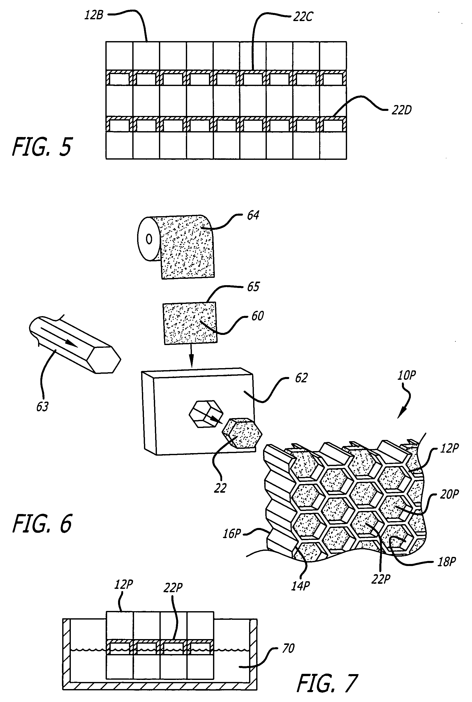 Acoustic septum cap honeycomb