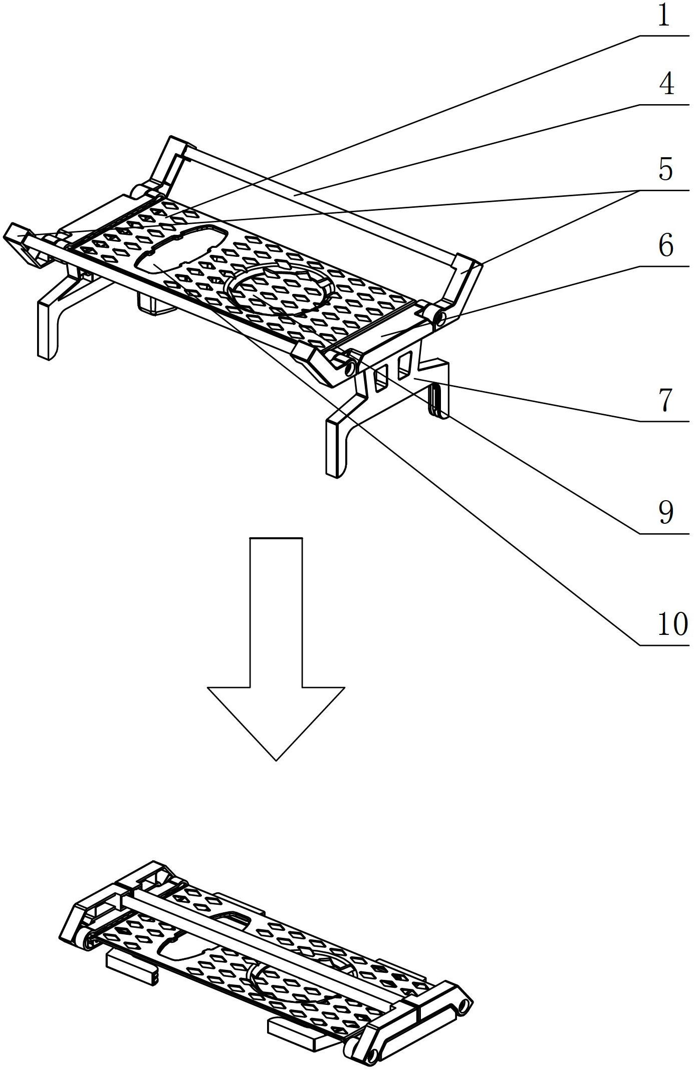 Foldable clothes-drying frame