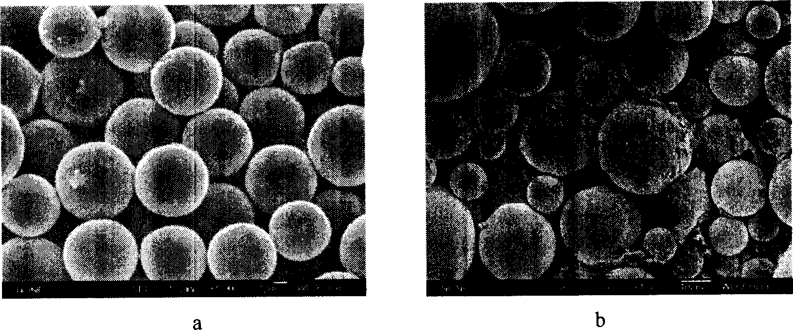 Chitosan drug carrying microsphere with uniform size, high embedding rate and high drug activity maintaining rate and its preparation process