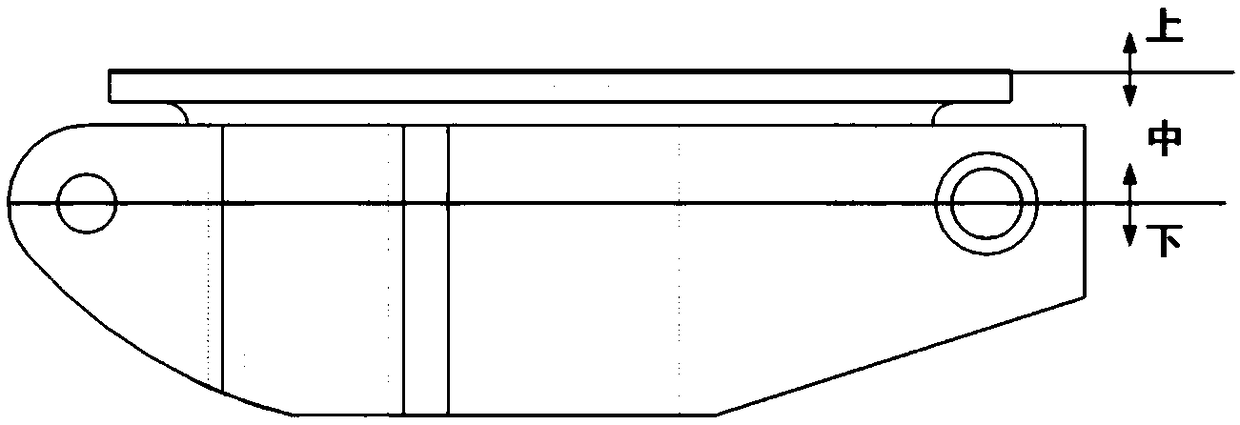 Three-box modeling process for medium thin-wall frame castings