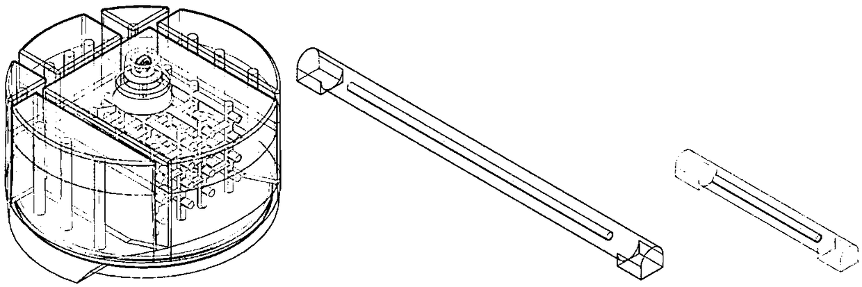 Three-box modeling process for medium thin-wall frame castings