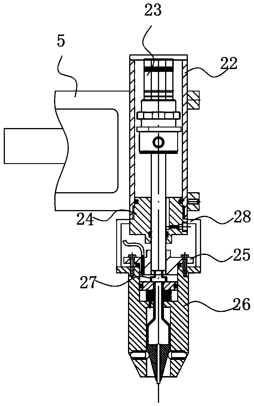 Quick glue dispensing device for circuit board production