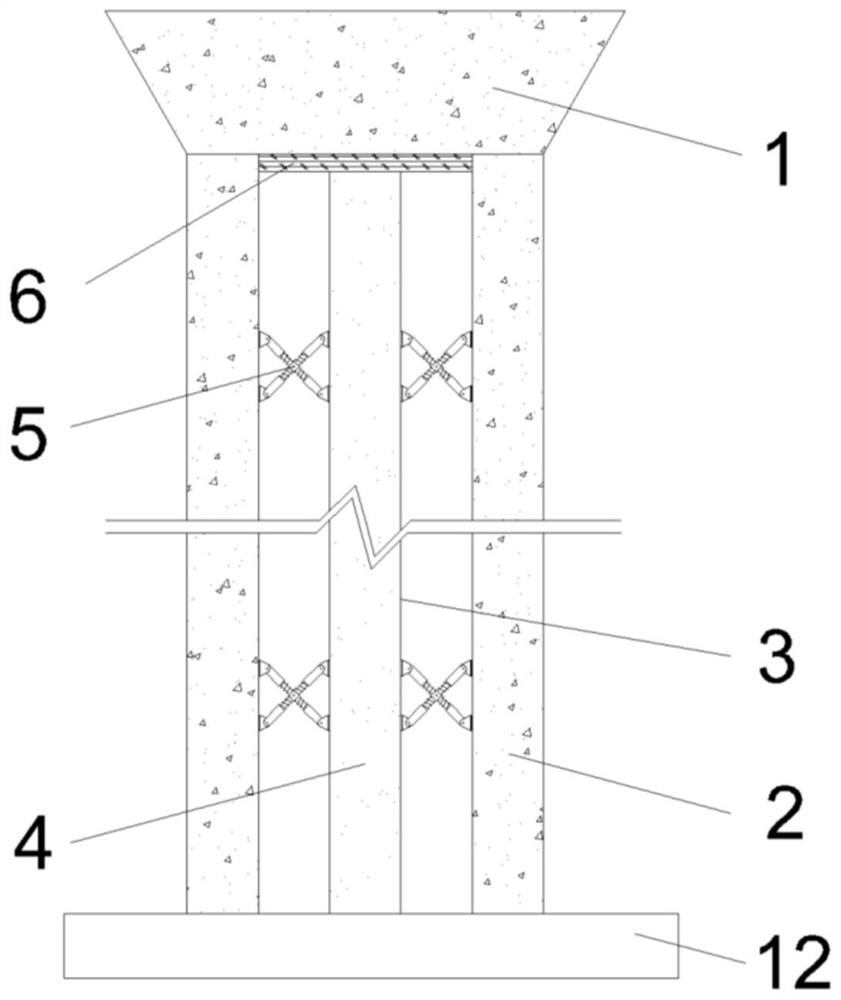 Anti-seismic pier with built-in energy consumption device and construction method thereof