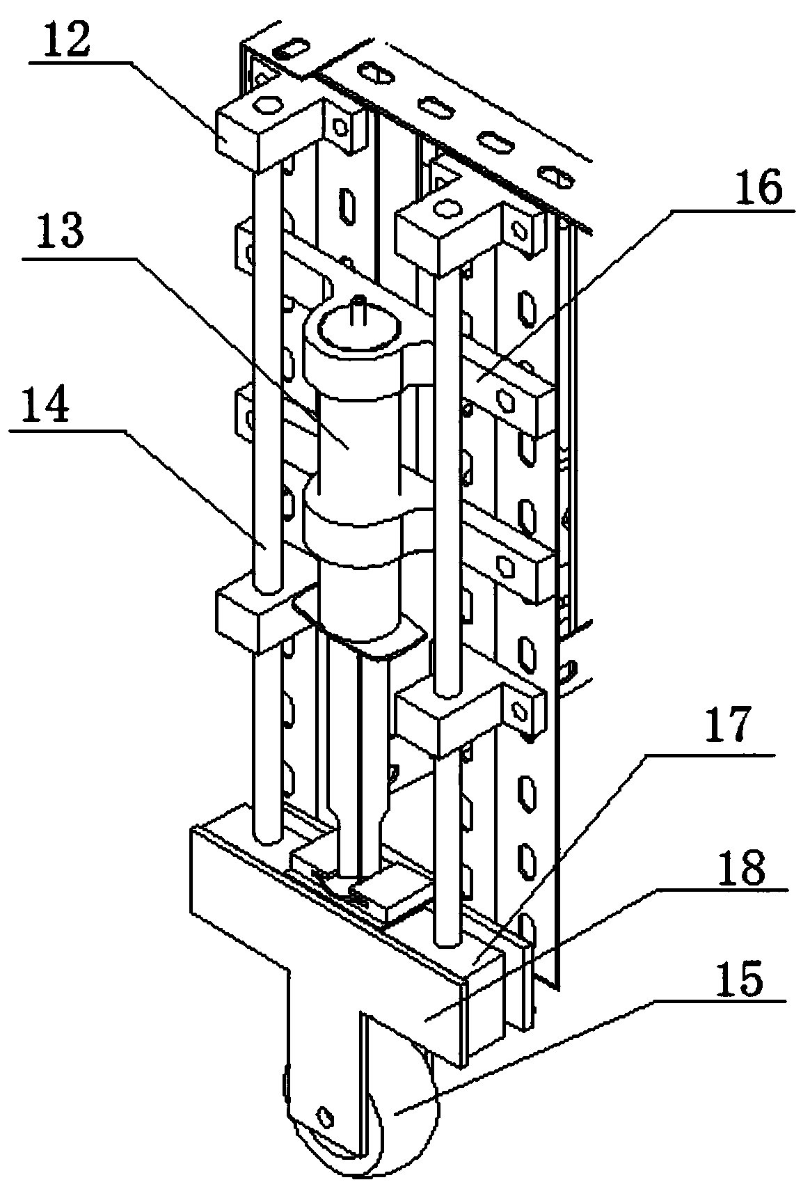 A steel coil transport vehicle