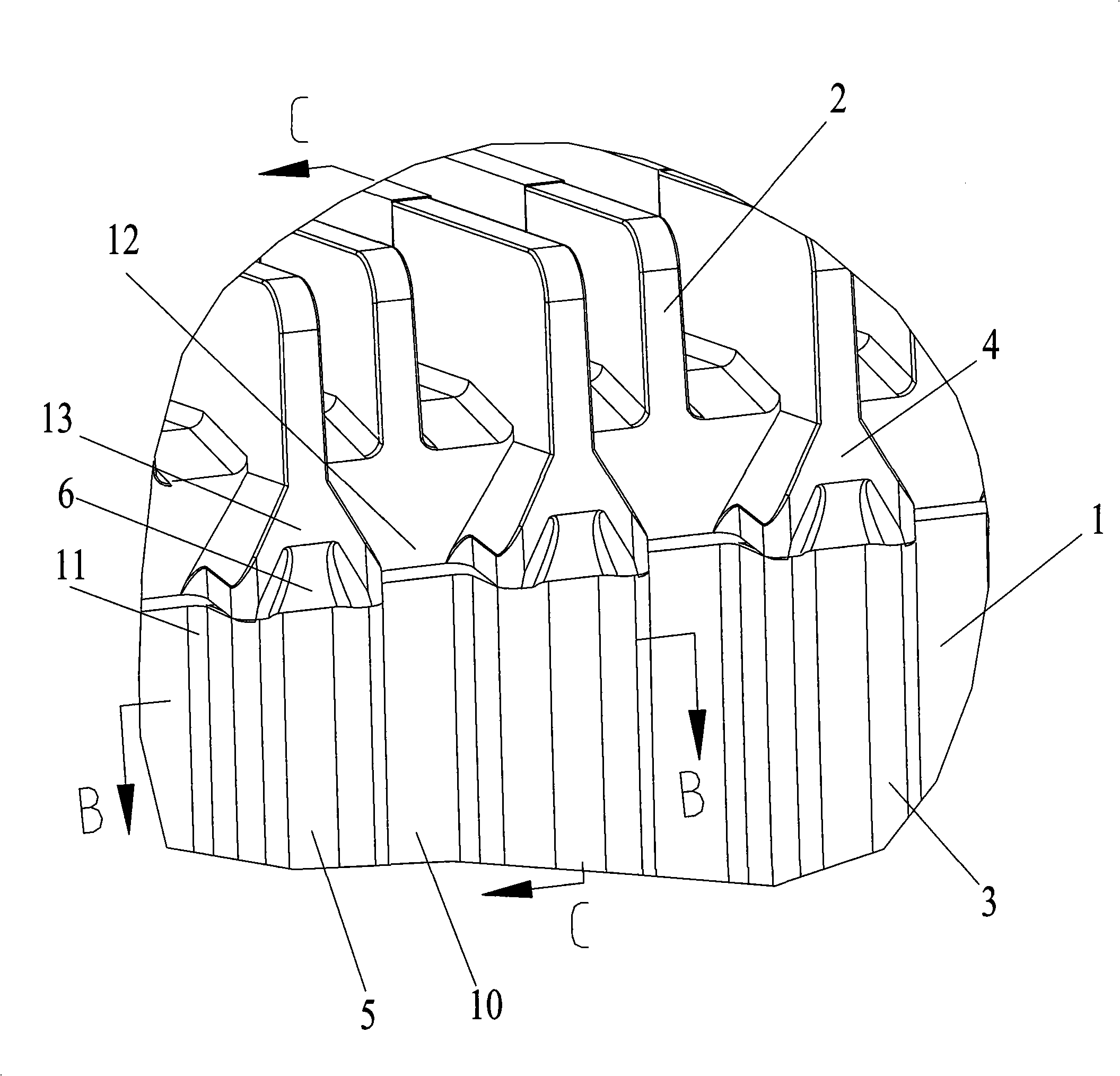 Rear periphery and kickplate matching structure of automatic escalator step