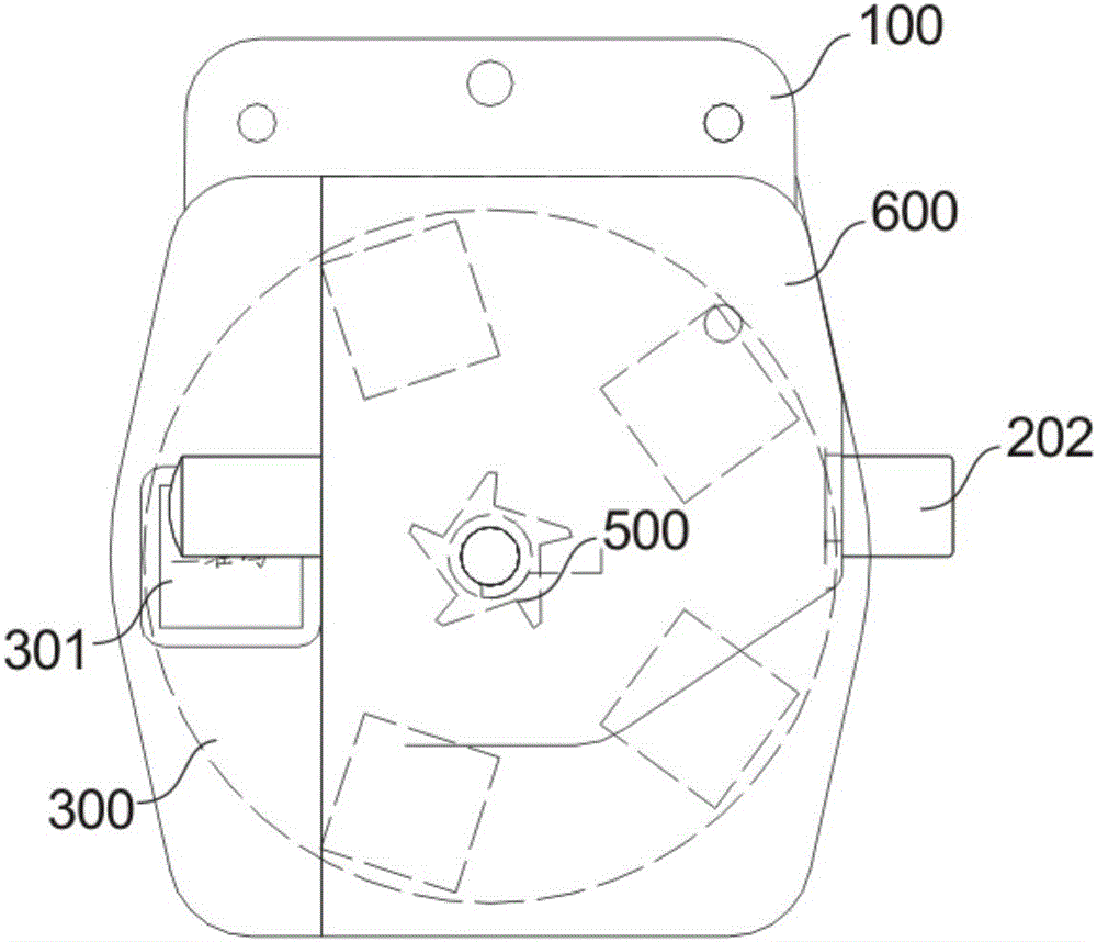 Mechanical type dynamic two-dimensional code lock for public bike