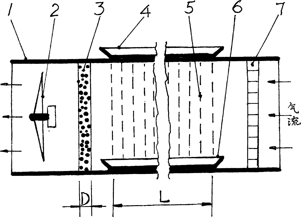 Air purifying device for adsorbing by taking water as main body