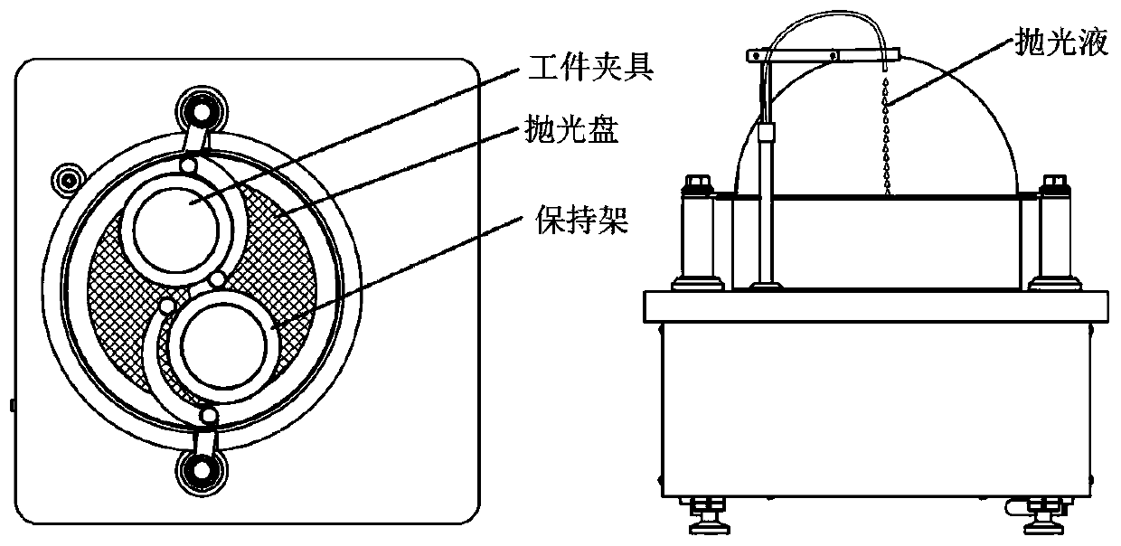 Ferrite substrate polishing method adopting acidic polishing solution and metal-based polishing disk