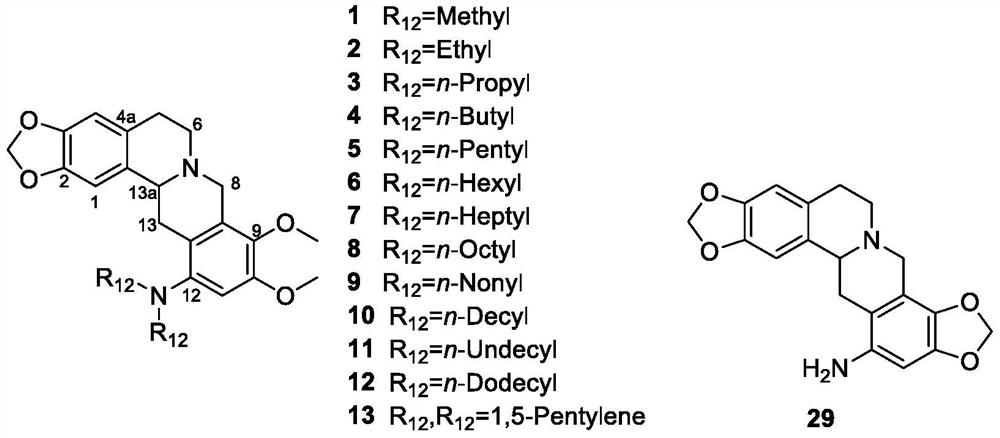 Berberine derivatives, their preparation method, pharmaceutical composition and anti-tumor application