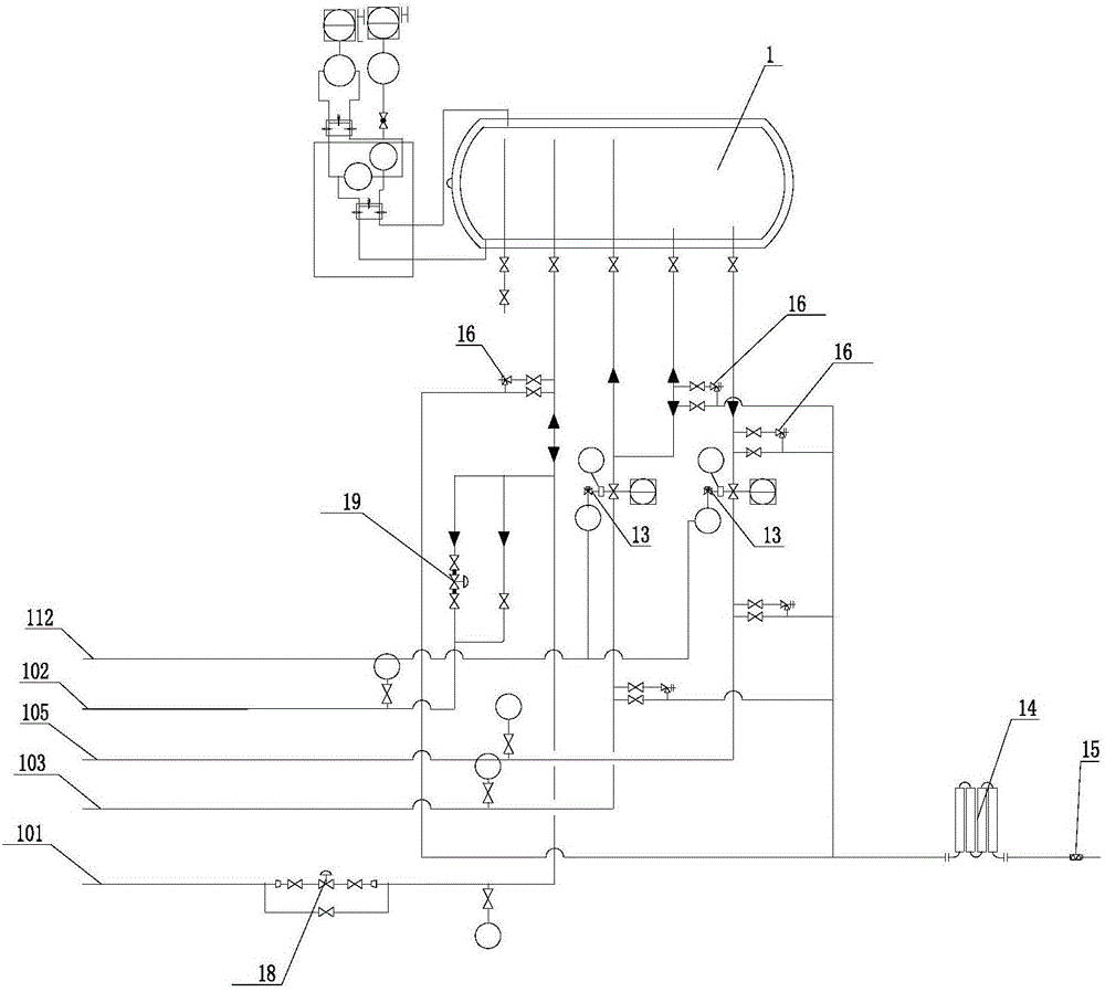 Modular and standardized small LNG gasifying station and design method thereof