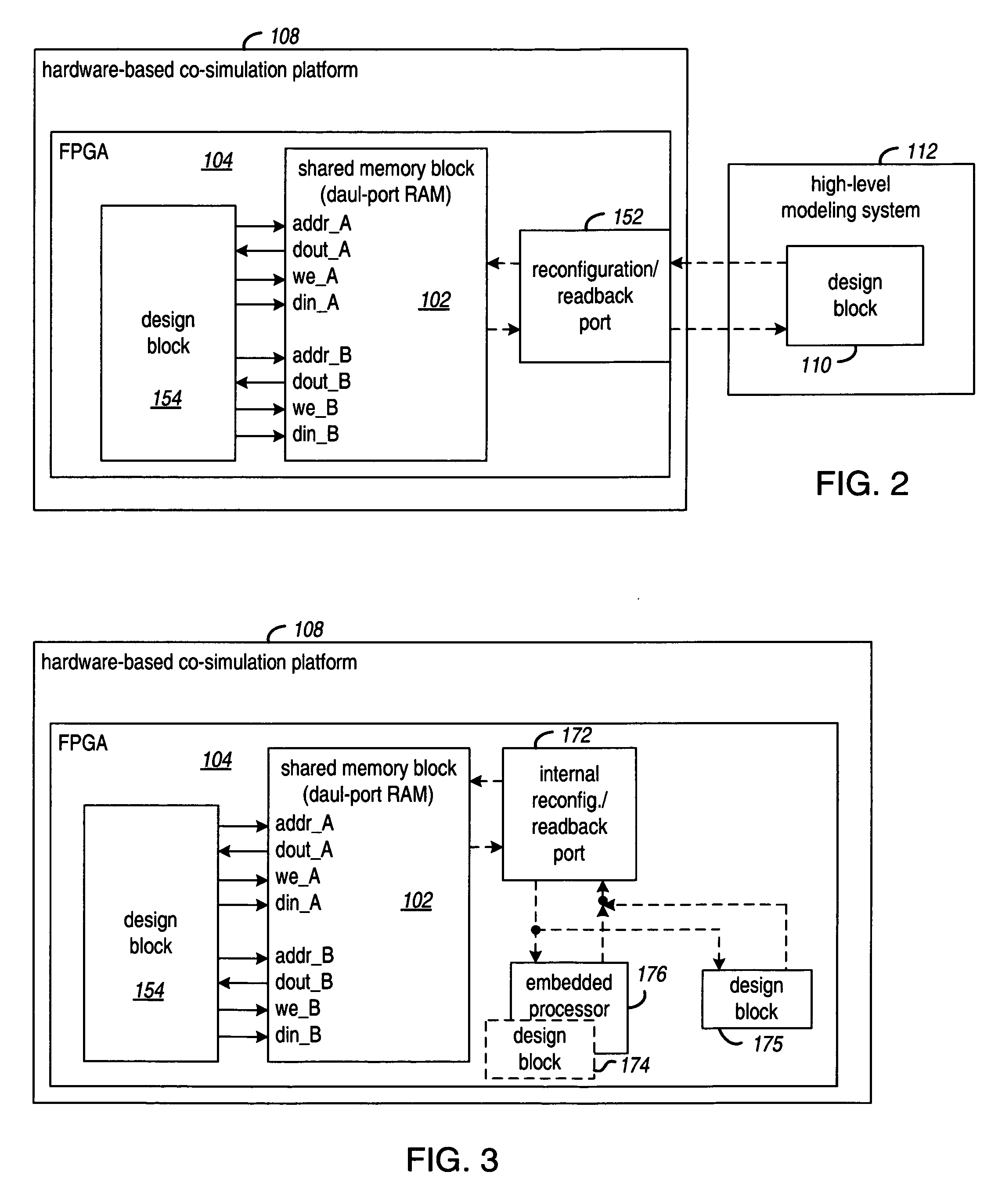 Shared memory interface in a programmable logic device using partial reconfiguration