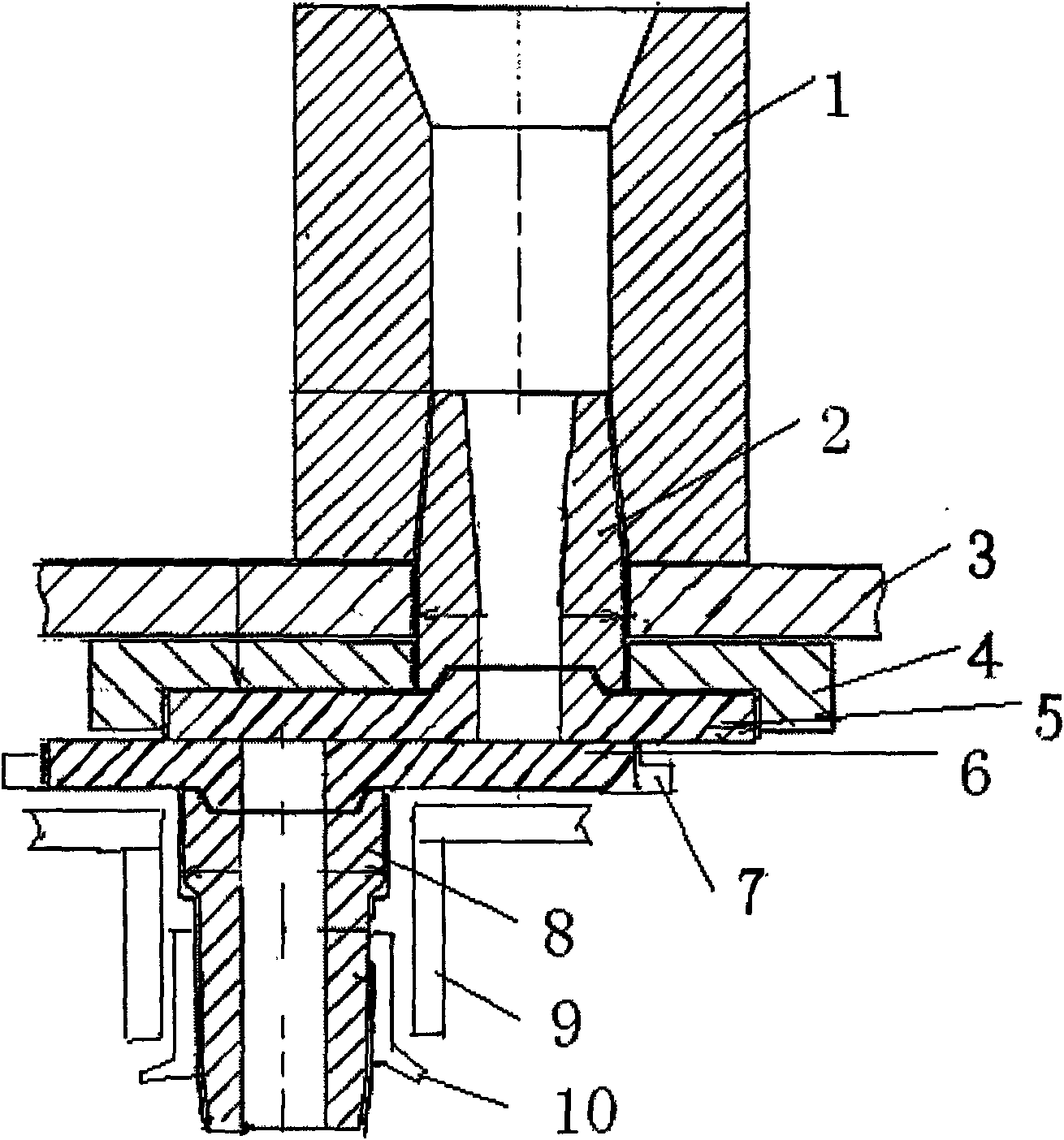 Sliding plate for off-line baking continuous casting ladle and molten steel outlet replacing method