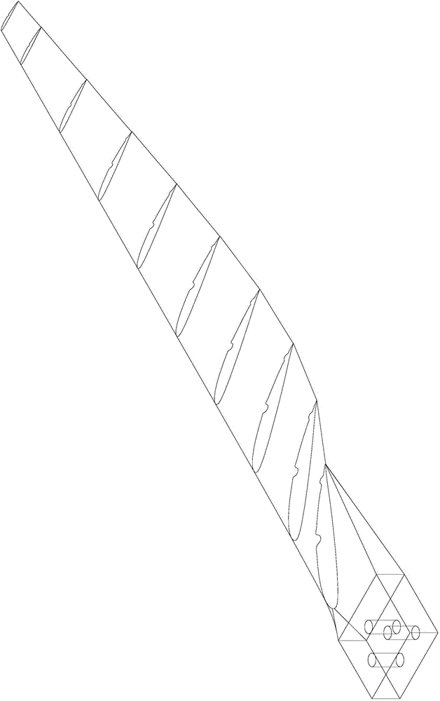 Ribbed and grooved type wind turbine blade