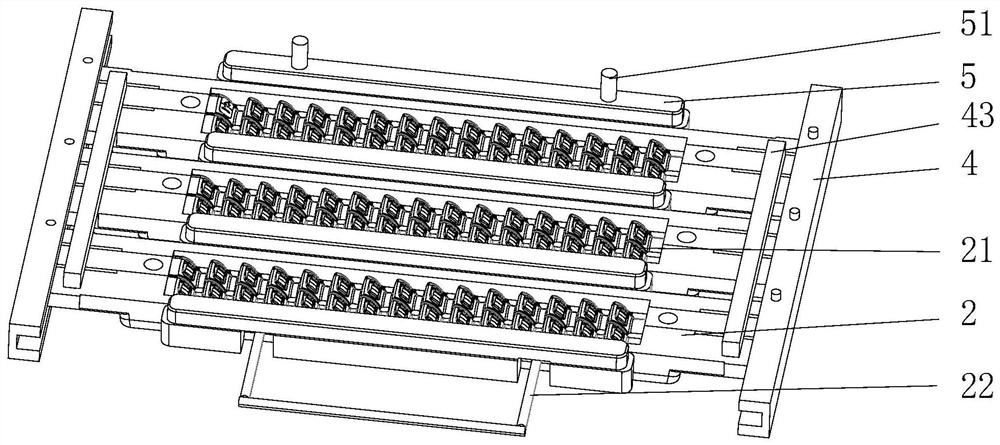 One-piece pull rod sliding die