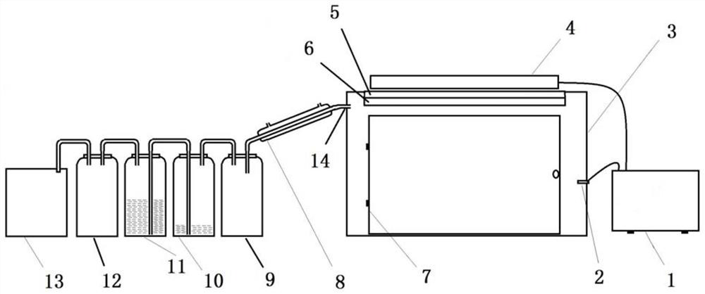 Acid removing device and acid removing system