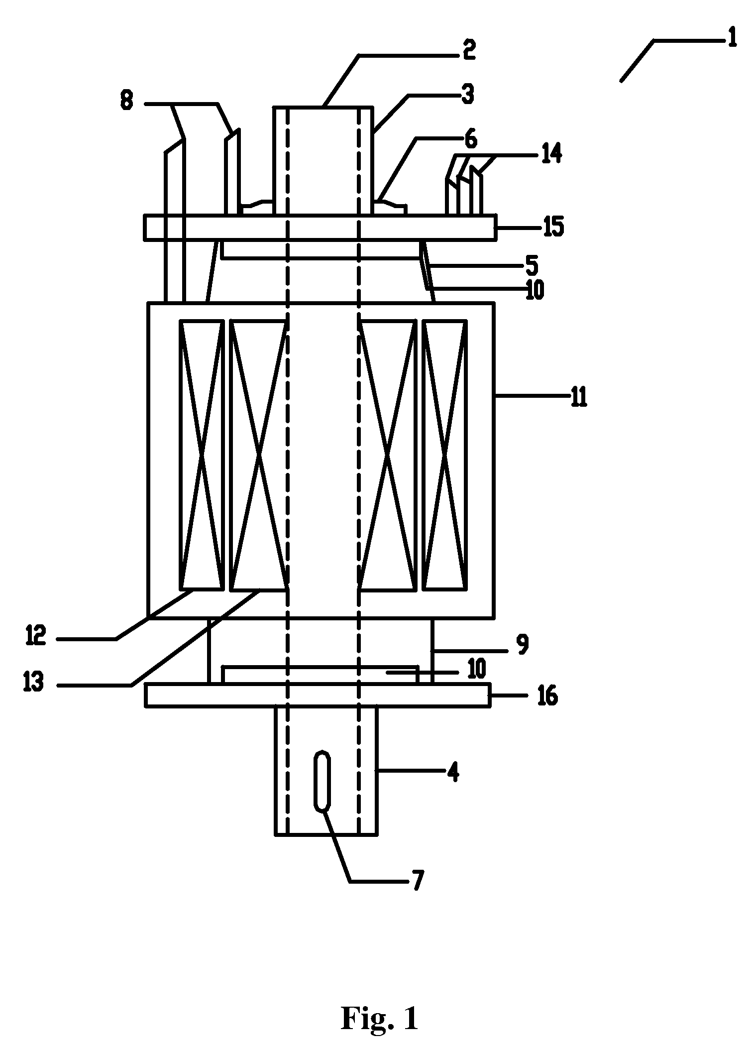 Submersible hollow shaft motor and submersible floating aerator comprising the same