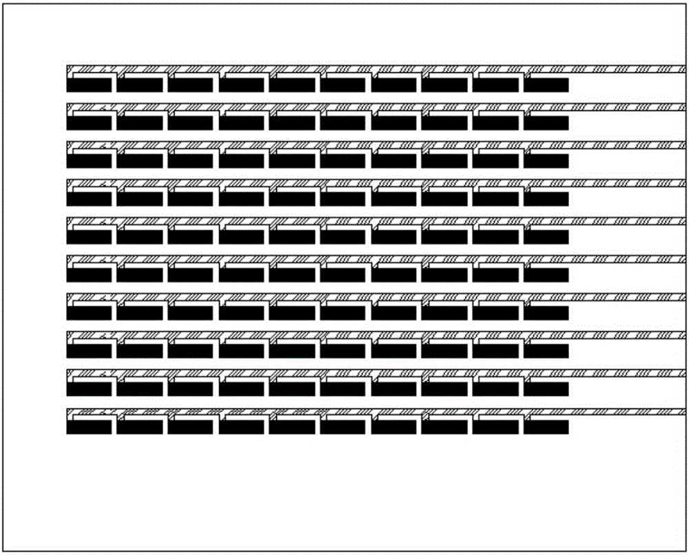 Modulus matching two-dimensional plane strain field test sensing element and manufacturing method thereof