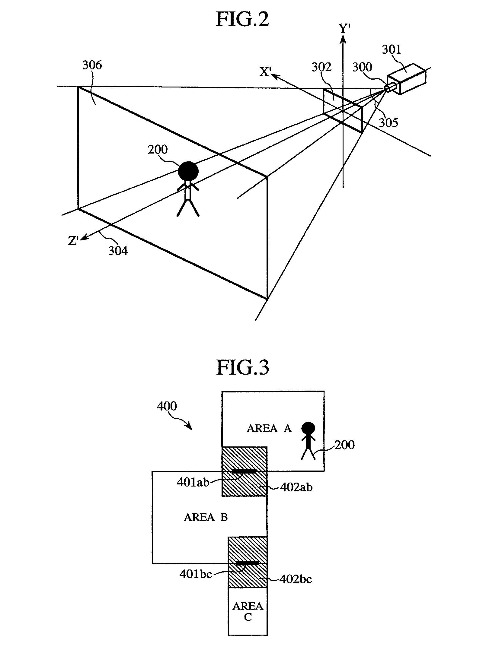 Video game apparatus for displaying information indicating boundary between fields